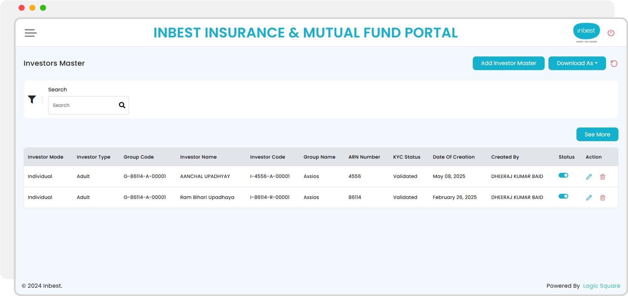Investor Management