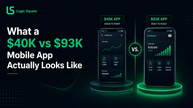 $40K vs $93K mobile app development cost comparison