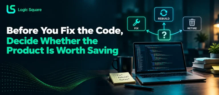 Software product decision between fixing, rebuilding, or retiring legacy code